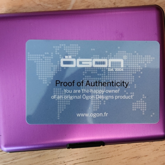 Purple Accordion Aluminum Wallet - Picture 2 of 6